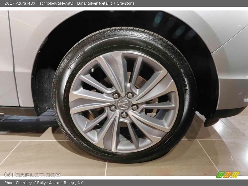 Lunar Silver Metallic / Graystone 2017 Acura MDX Technology SH-AWD