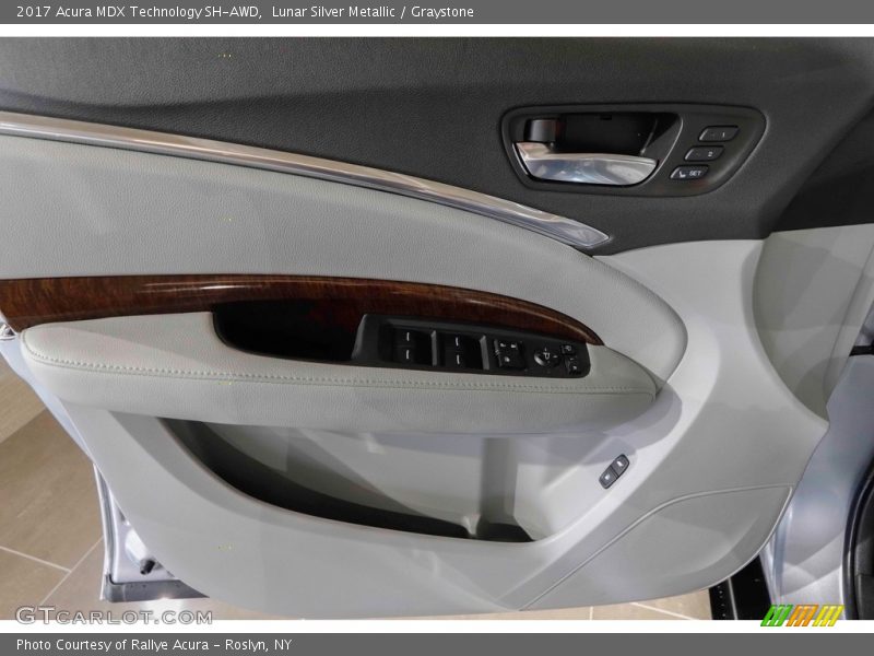 Lunar Silver Metallic / Graystone 2017 Acura MDX Technology SH-AWD