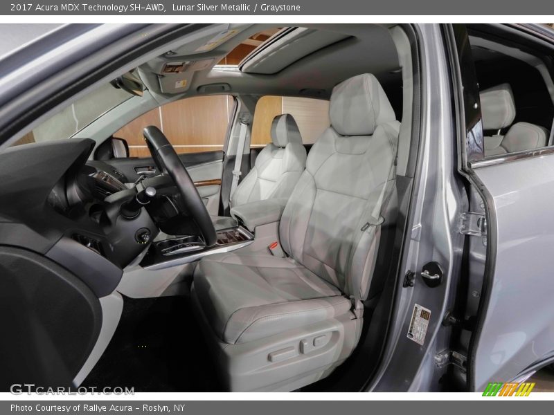 Lunar Silver Metallic / Graystone 2017 Acura MDX Technology SH-AWD