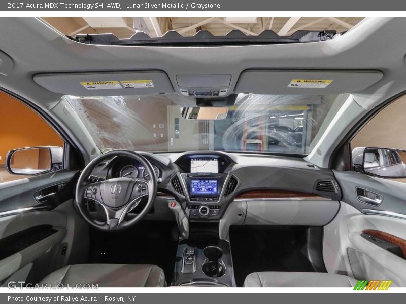 Lunar Silver Metallic / Graystone 2017 Acura MDX Technology SH-AWD