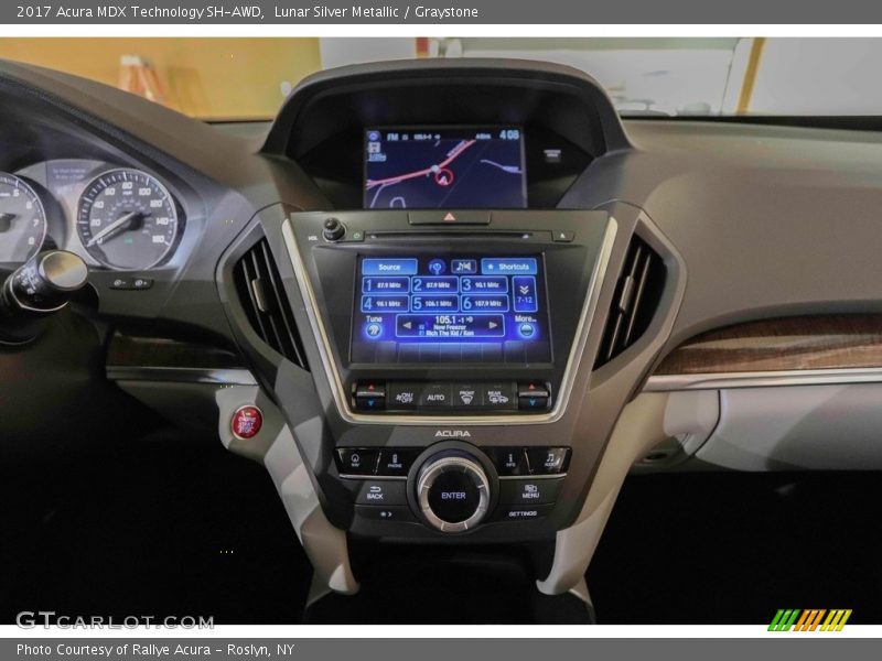 Lunar Silver Metallic / Graystone 2017 Acura MDX Technology SH-AWD