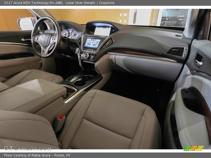 Lunar Silver Metallic / Graystone 2017 Acura MDX Technology SH-AWD
