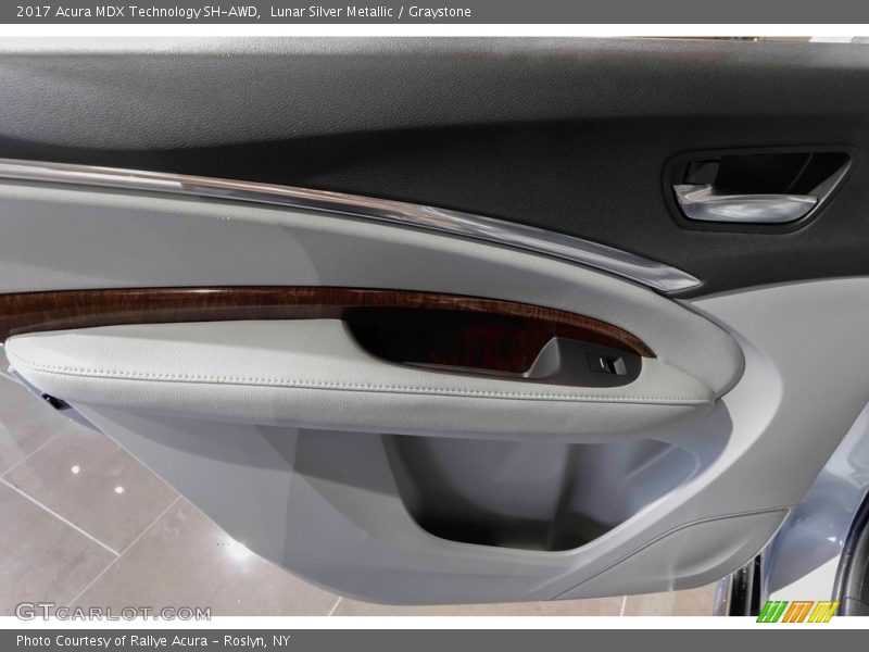 Lunar Silver Metallic / Graystone 2017 Acura MDX Technology SH-AWD