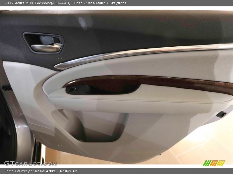 Lunar Silver Metallic / Graystone 2017 Acura MDX Technology SH-AWD