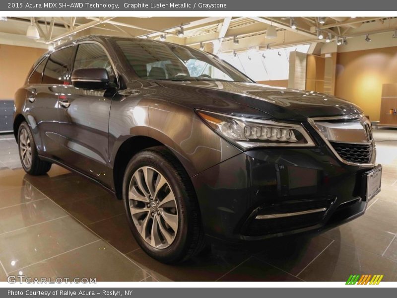 Graphite Luster Metallic / Graystone 2015 Acura MDX SH-AWD Technology