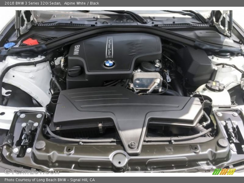 Alpine White / Black 2018 BMW 3 Series 320i Sedan