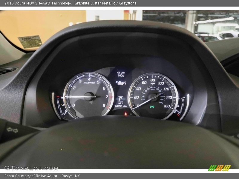 Graphite Luster Metallic / Graystone 2015 Acura MDX SH-AWD Technology