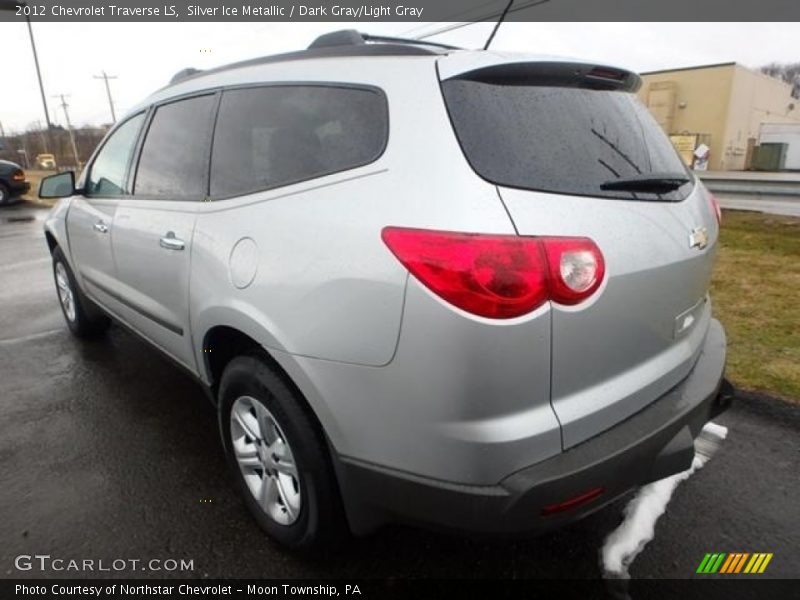 Silver Ice Metallic / Dark Gray/Light Gray 2012 Chevrolet Traverse LS