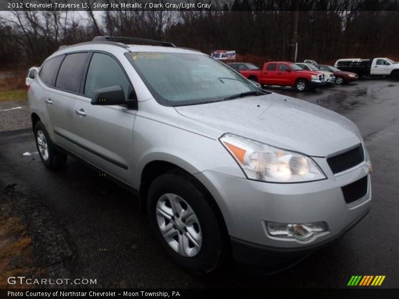 Silver Ice Metallic / Dark Gray/Light Gray 2012 Chevrolet Traverse LS