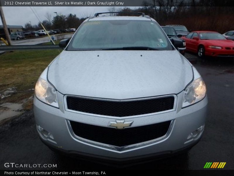 Silver Ice Metallic / Dark Gray/Light Gray 2012 Chevrolet Traverse LS
