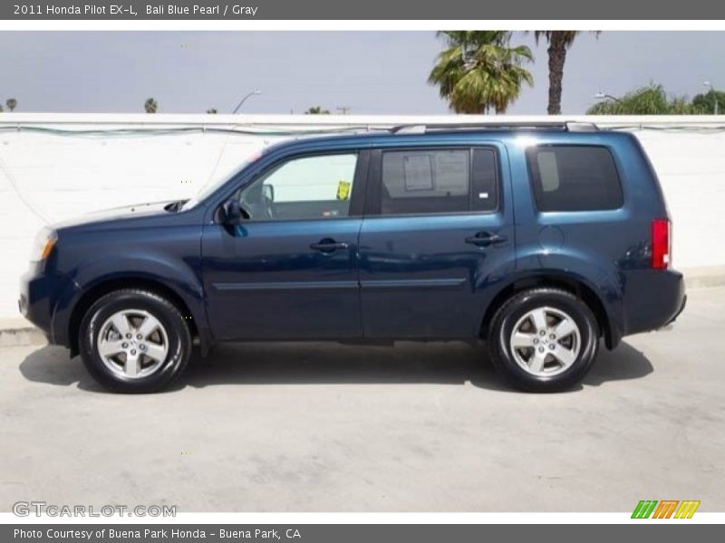 Bali Blue Pearl / Gray 2011 Honda Pilot EX-L