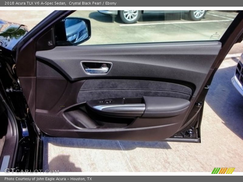 Crystal Black Pearl / Ebony 2018 Acura TLX V6 A-Spec Sedan