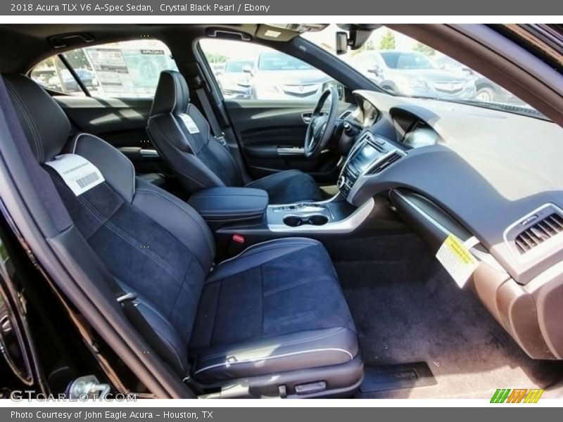 Crystal Black Pearl / Ebony 2018 Acura TLX V6 A-Spec Sedan
