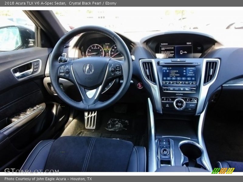 Crystal Black Pearl / Ebony 2018 Acura TLX V6 A-Spec Sedan