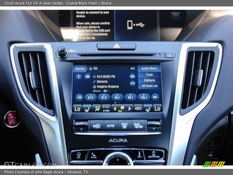 Crystal Black Pearl / Ebony 2018 Acura TLX V6 A-Spec Sedan
