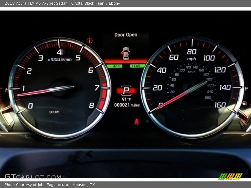 Crystal Black Pearl / Ebony 2018 Acura TLX V6 A-Spec Sedan