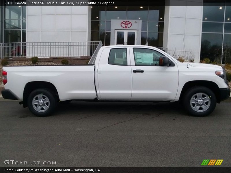 Super White / Graphite 2018 Toyota Tundra SR Double Cab 4x4
