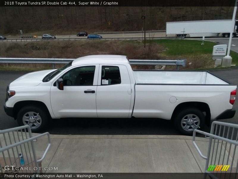 Super White / Graphite 2018 Toyota Tundra SR Double Cab 4x4