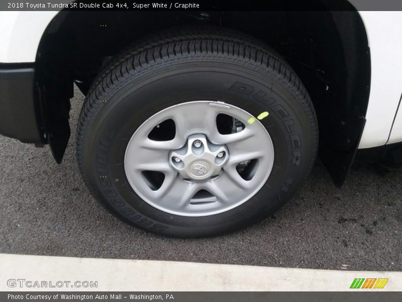 Super White / Graphite 2018 Toyota Tundra SR Double Cab 4x4