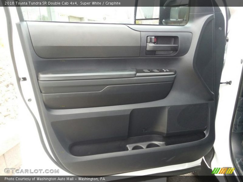 Super White / Graphite 2018 Toyota Tundra SR Double Cab 4x4