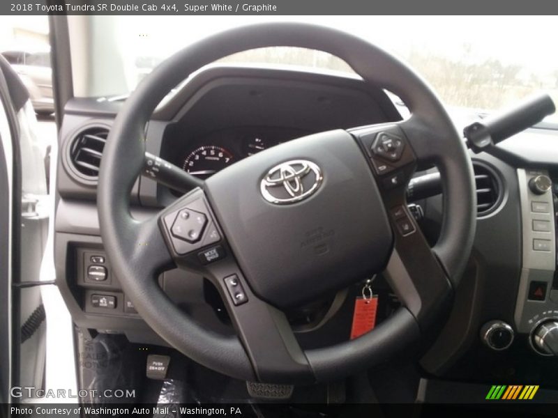 Super White / Graphite 2018 Toyota Tundra SR Double Cab 4x4