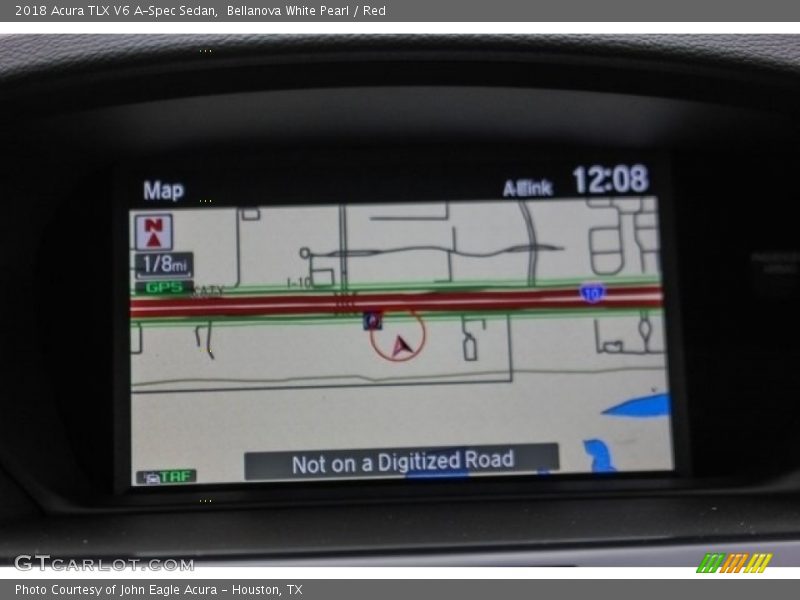 Bellanova White Pearl / Red 2018 Acura TLX V6 A-Spec Sedan