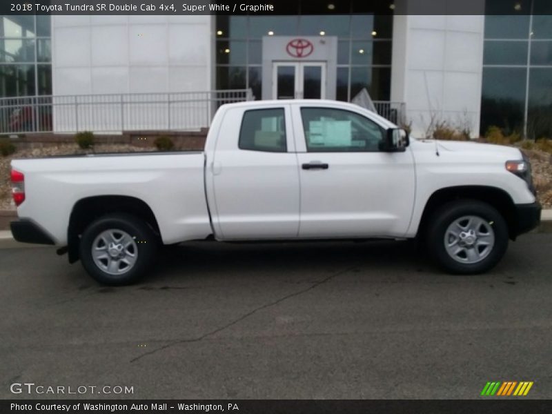 Super White / Graphite 2018 Toyota Tundra SR Double Cab 4x4