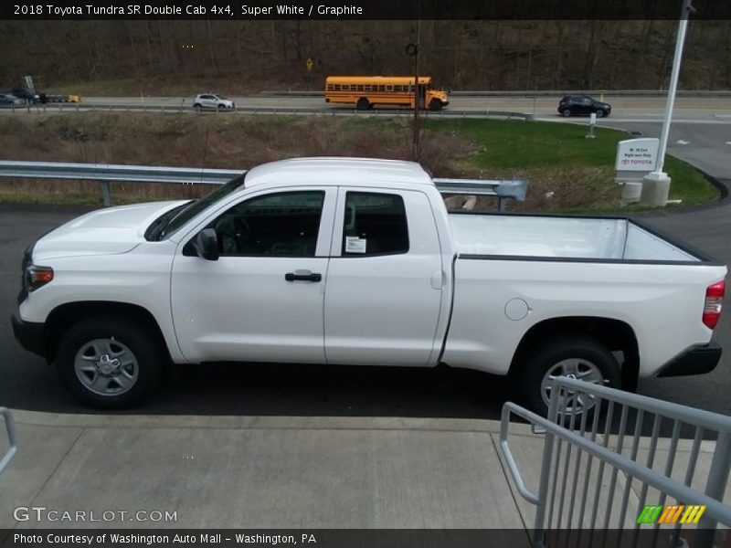 Super White / Graphite 2018 Toyota Tundra SR Double Cab 4x4