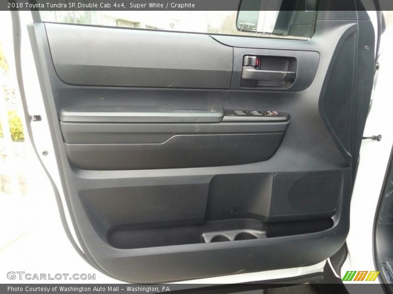 Super White / Graphite 2018 Toyota Tundra SR Double Cab 4x4