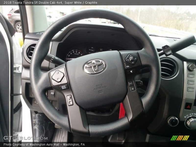 Super White / Graphite 2018 Toyota Tundra SR Double Cab 4x4