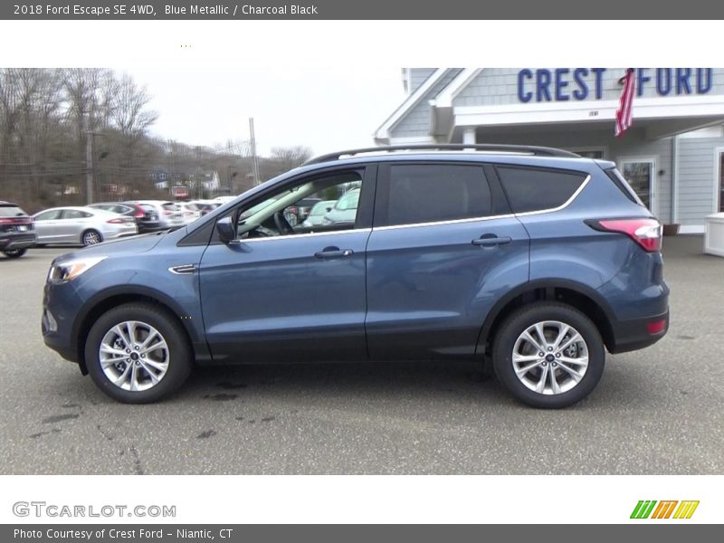 Blue Metallic / Charcoal Black 2018 Ford Escape SE 4WD