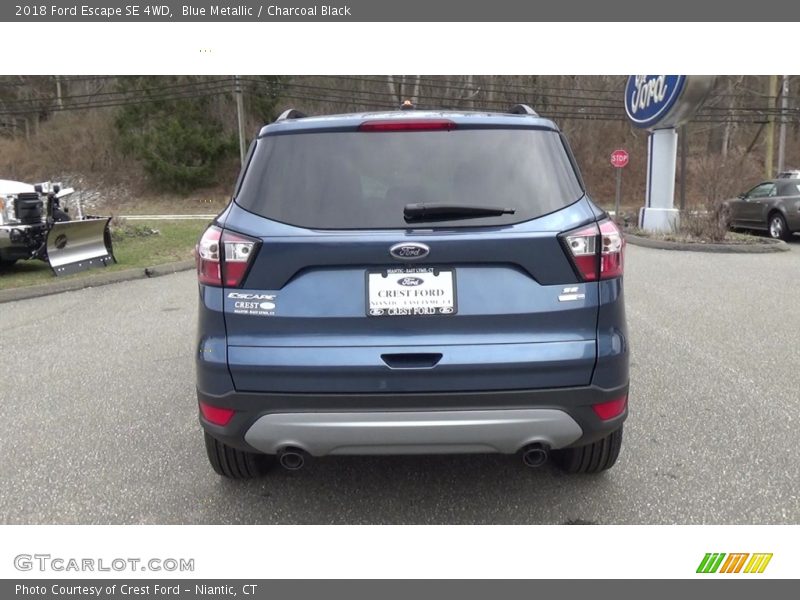 Blue Metallic / Charcoal Black 2018 Ford Escape SE 4WD