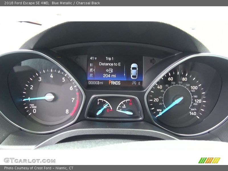 Blue Metallic / Charcoal Black 2018 Ford Escape SE 4WD