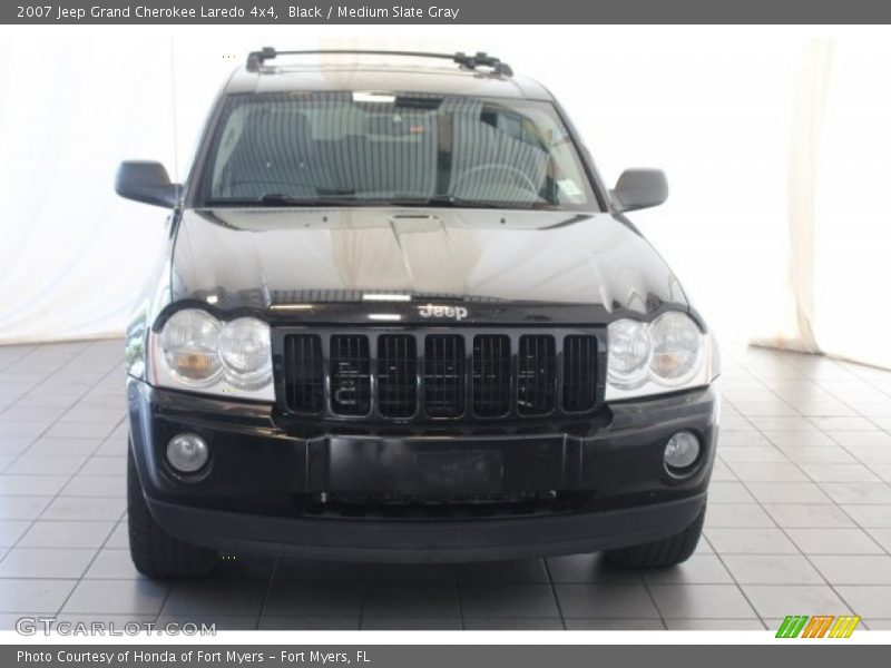 Black / Medium Slate Gray 2007 Jeep Grand Cherokee Laredo 4x4