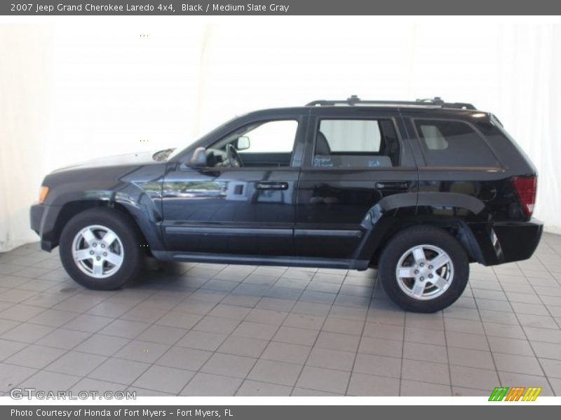 Black / Medium Slate Gray 2007 Jeep Grand Cherokee Laredo 4x4