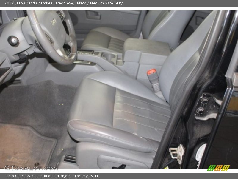 Black / Medium Slate Gray 2007 Jeep Grand Cherokee Laredo 4x4