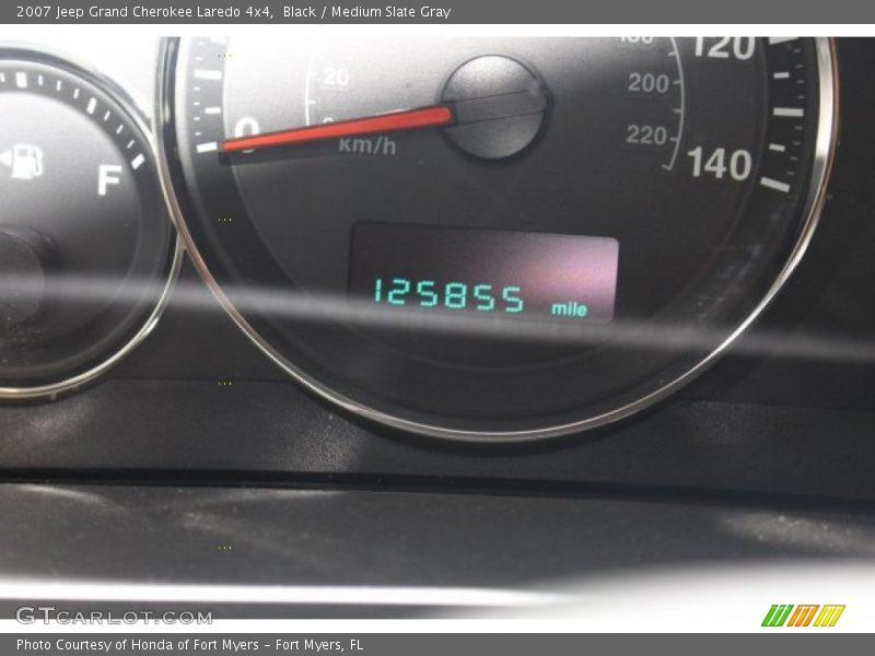Black / Medium Slate Gray 2007 Jeep Grand Cherokee Laredo 4x4