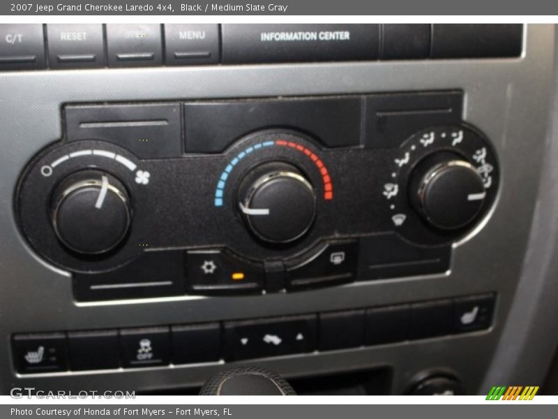 Black / Medium Slate Gray 2007 Jeep Grand Cherokee Laredo 4x4