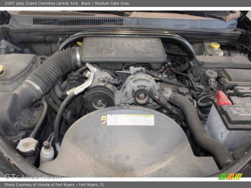 Black / Medium Slate Gray 2007 Jeep Grand Cherokee Laredo 4x4