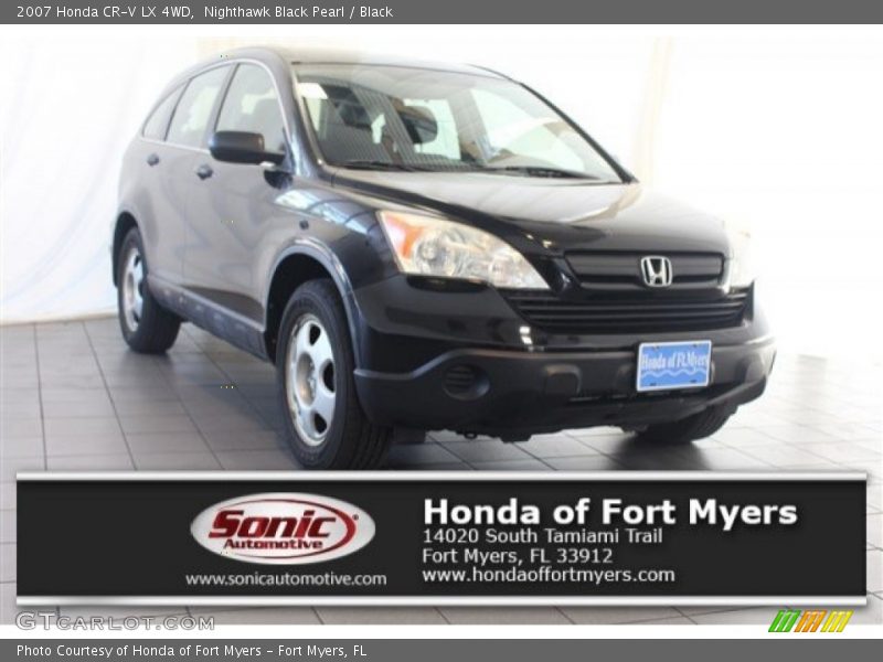 Nighthawk Black Pearl / Black 2007 Honda CR-V LX 4WD