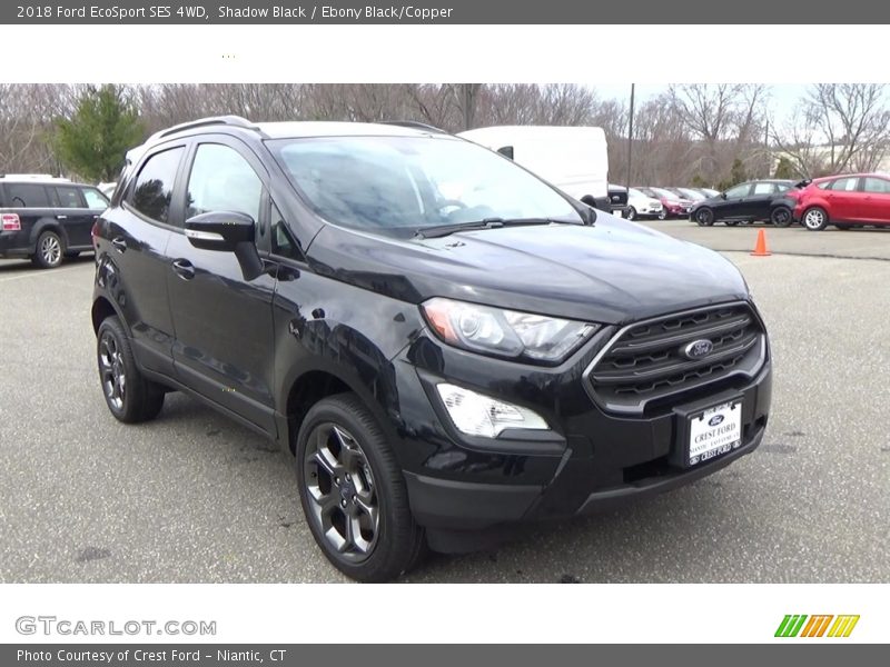 Shadow Black / Ebony Black/Copper 2018 Ford EcoSport SES 4WD