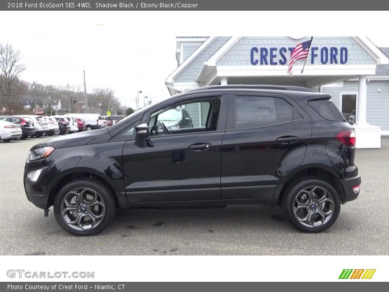 Shadow Black / Ebony Black/Copper 2018 Ford EcoSport SES 4WD