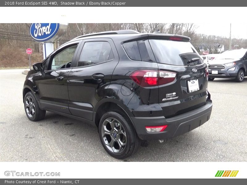 Shadow Black / Ebony Black/Copper 2018 Ford EcoSport SES 4WD