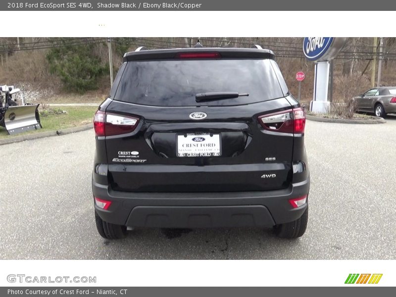 Shadow Black / Ebony Black/Copper 2018 Ford EcoSport SES 4WD