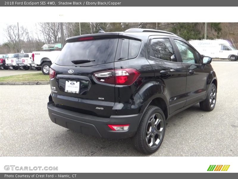 Shadow Black / Ebony Black/Copper 2018 Ford EcoSport SES 4WD
