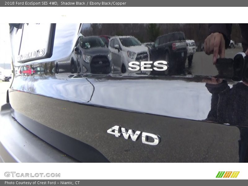 Shadow Black / Ebony Black/Copper 2018 Ford EcoSport SES 4WD