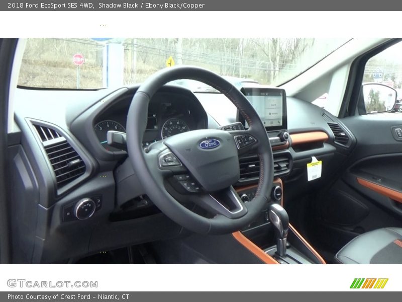 Shadow Black / Ebony Black/Copper 2018 Ford EcoSport SES 4WD