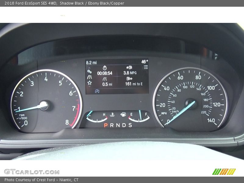Shadow Black / Ebony Black/Copper 2018 Ford EcoSport SES 4WD