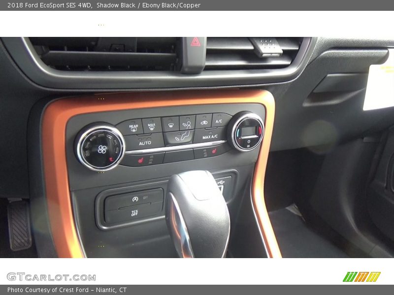 Shadow Black / Ebony Black/Copper 2018 Ford EcoSport SES 4WD