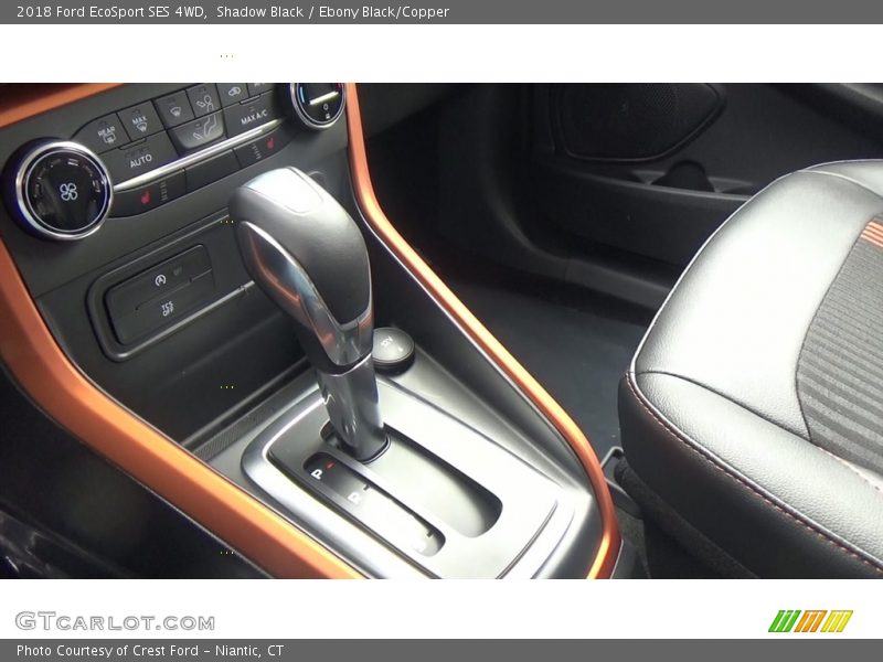 Shadow Black / Ebony Black/Copper 2018 Ford EcoSport SES 4WD